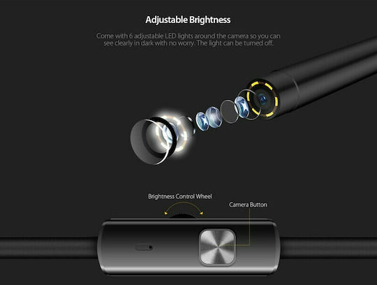 Ulefone Ενδοσκοπική Κάμερα για Κινητό με Ανάλυση 1280x720 pixels και Καλώδιο 2m