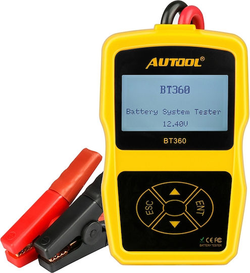 Autool BT360 Digital Test de baterie cu cleme de crocodil