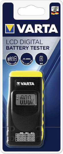 Varta 00891101401 Digital Battery Tester with Battery Size Adjustment Lever