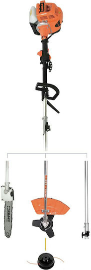 Kraft 691034 Gasoline Garden Multi Tool 3 in 1 Pole Saw Lawnmower Extension