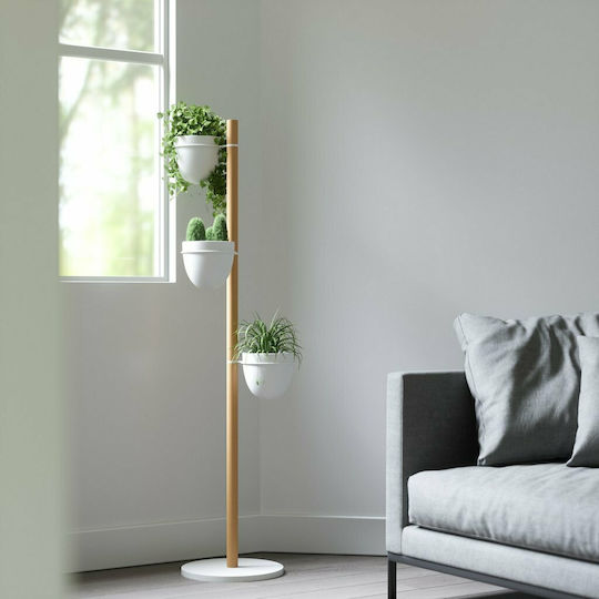 Umbra Suport de plante Lemn Alb 44bucx44.5bucx144buccm.