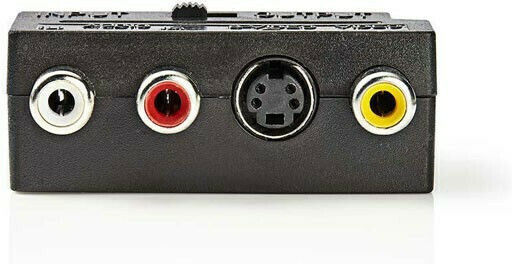 Nedis Switchable Convertor Scart masculin în RCA / S-Video feminin 1buc