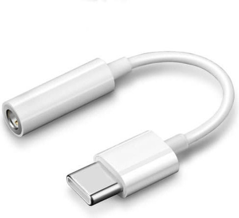 Haitronic Convertor USB-C masculin în 3.5mm feminin Alb 1buc LE408