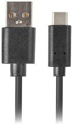 Lanberg USB 2.0 Cable USB-C male - USB-A Μαύρο 0.5m CA-USBO-10CU-0005-BK