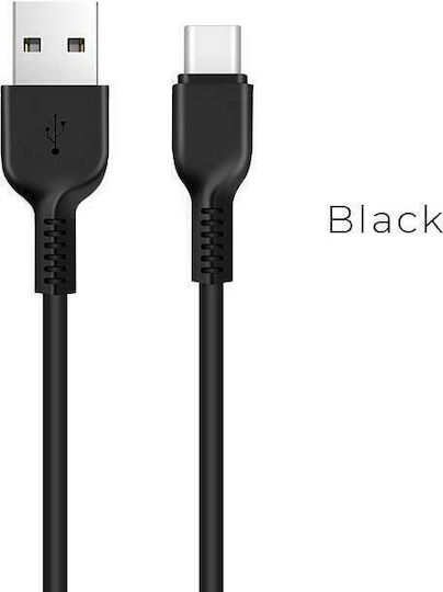 Hoco X13 Easy Charged USB 2.0 Cable USB-C male - USB-A 10W Μαύρο 1m HOC-X13c-BK