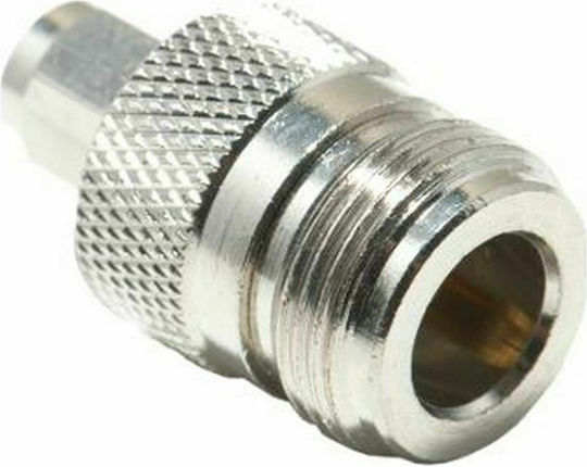 E Zy.Net EZ-SMAM2NF Μετατροπέας SMA male σε N-Connector female Ασημί 1τμχ