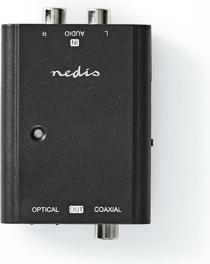 Nedis Μετατροπέας RCA / Toslink female σε RCA 2x female 1τμχ ACON2508BK