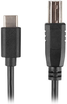 Lanberg USB 2.0 Cable USB-C male - USB-B male Black 3m (CA-USBA-13CC-0030-BK)