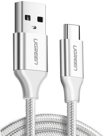 Ugreen Geflochten USB 2.0 Kabel USB-C männlich - USB-A Weiß 0.5m (60130)