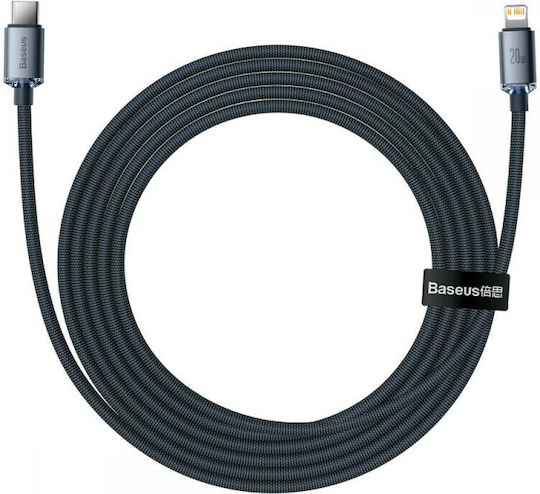 Baseus Crystal Shine Braided USB-C to Lightning Cable 20W Black 2m (CAJY000301)