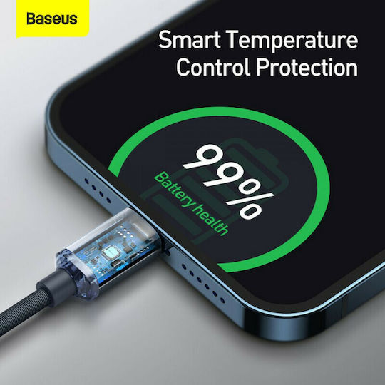 Baseus Crystal Shine Braided USB-C to Lightning Cable 20W Black 2m (CAJY000301)