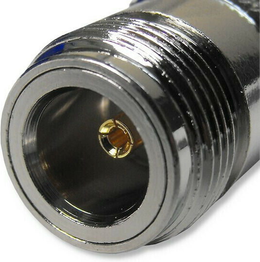 E Zy.Net EZ-NM2NFRA N-Connector Male to N-Connector Female Silver 1 Piece