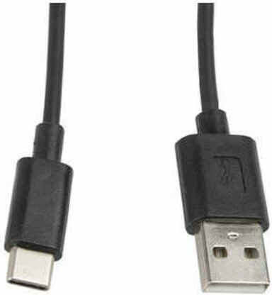 Lanberg USB 2.0 Cable USB-C male - USB-A Μαύρο 1m CA-USBO-10CC-0010-BK