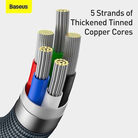 Baseus Crystal Shine Braided USB-C to Lightning Cable 20W Black 1.2m (CAJY000201)