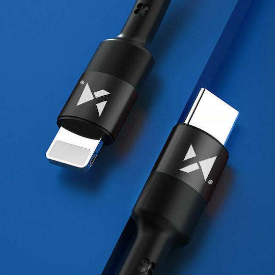 Wozinsky Braided USB-C to Lightning Cable 18W Μαύρο 2m (WUC-PD-CL2B)