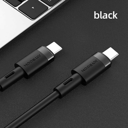Joyroom S-1230N9 USB 2.0 Cable USB-C male - USB-C 60W Μαύρο 1.2m