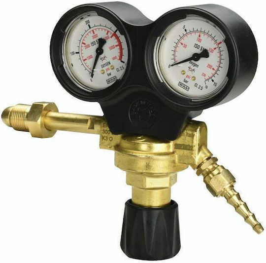 Oxyturbo 44814 Ρυθμιστής Αερίου Ασετυλίνης με Μανόμετρο
