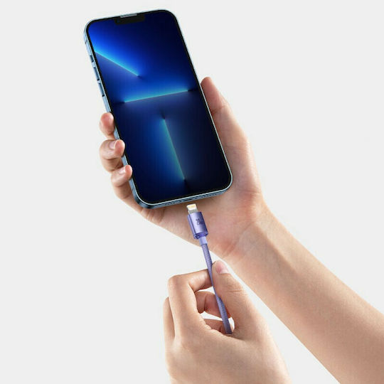 Baseus Crystal Shine Braided USB-C to Lightning Cable 20W Purple 1.2m (CAJY000205)
