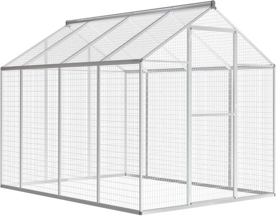 vidaXL 170349 Habitator Pentru Păsări Din Aluminiu 178x242x192cm