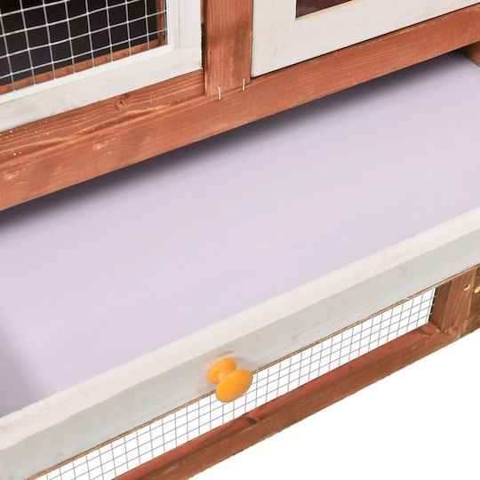 vidaXL 170868 Wooden Cage for Rabbits 140x63x120cm