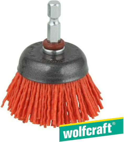 Wolfcraft Nylon Brush Nylon Brush Bell for Drill 45mm