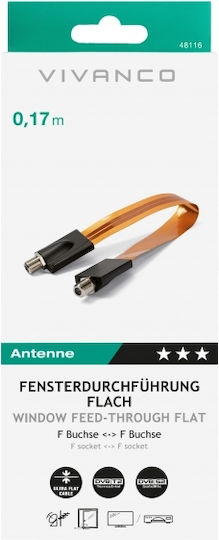 Vivanco Convertor Conector F masculin în Conector F masculin 1buc 48116