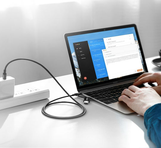 Ugreen US264 USB 2.0 Кабел USB-C Мъжки - USB-C 29W Бял 1m 60518