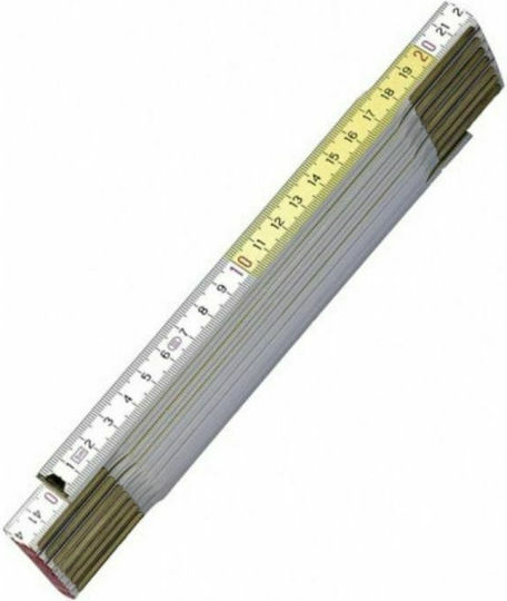 Stanley 0-35-458 Wooden Folding Ruler 2m