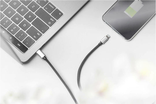 Digitus Braided USB 2.0 Cable USB-C male - USB-C 29W PD Μαύρο 1m DB-600109-010-S