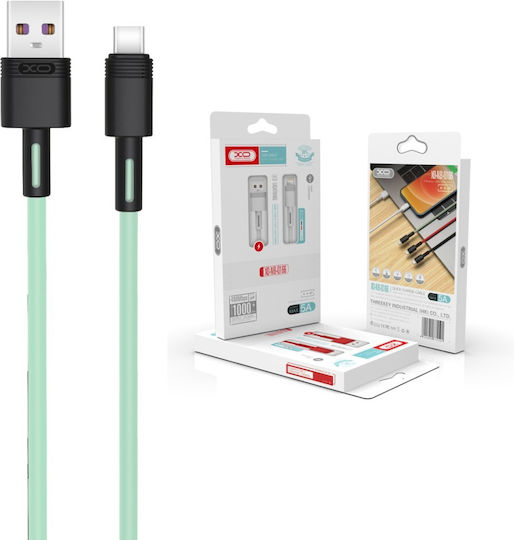 XO Cablu USB 2.0 USB-C Masculin - USB-A Verde 1m 16.005.0100