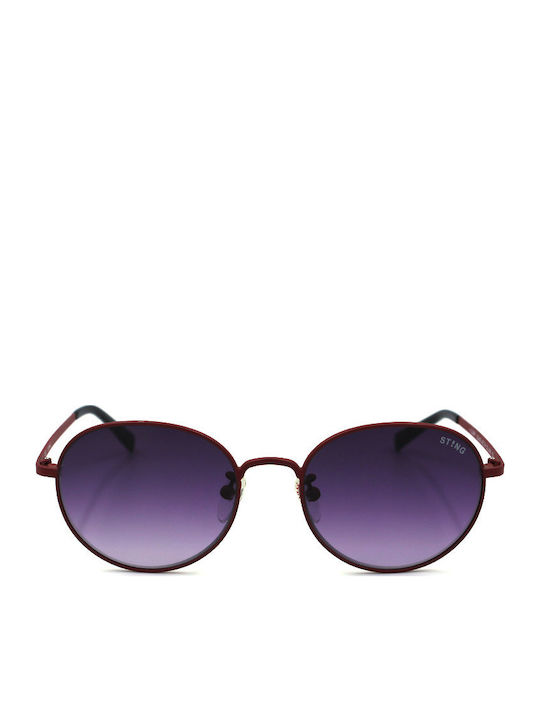 Sting Women's Sunglasses with Burgundy Metal Frame and Purple Gradient Lens SSJ403 0AKC