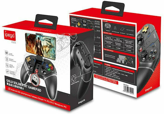 iPega 9218 Ασύρματο Gamepad για Android / PC / Switch / iOS Μαύρο