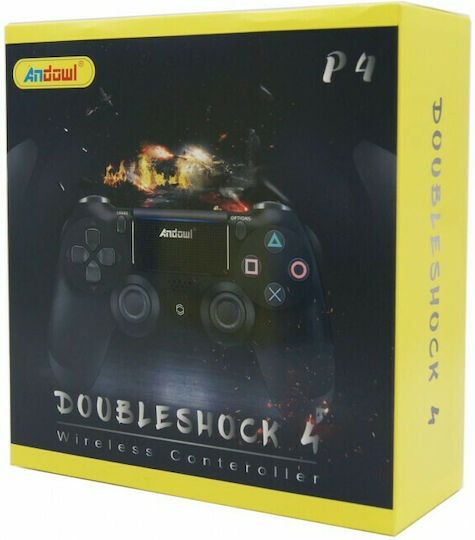 Andowl DoubleShock 4 Ασύρματο Gamepad για PS4 Μαύρο