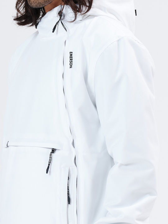 Winter Jacke Wasserdicht und Winddicht Weiß