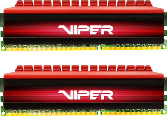 Patriot Viper 4 Series DDR4 16GB RAM με 2x8GB Modules και Ταχύτητα 3200 για Desktop