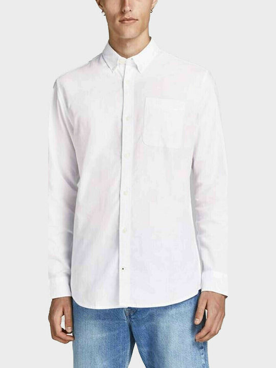 Long-sleeved Cotton Shirt White