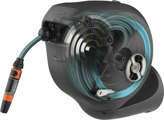 Gardena Rollup M Automatic Watering Wind Wall Mounted with Hose 20m Μ