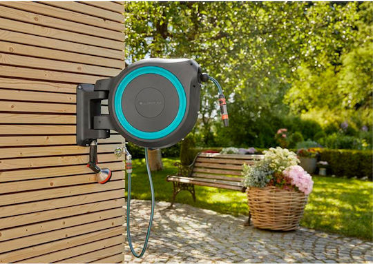 Gardena Automatic Watering Wind Wall Mounted with Hose 25m M/L