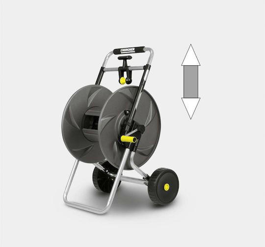 Karcher ΗΤ 80 Τροχήλατη Ανέμη Ποτίσματος με Λάστιχο 20m με Χερούλι Μαζέματος
