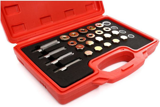 Kraft & Dele KD10511 Thread Repair Kit Made of Steel 13x1.5 / 15x1.5 / 20x1.5 / 17x1.50mm 64 Pieces