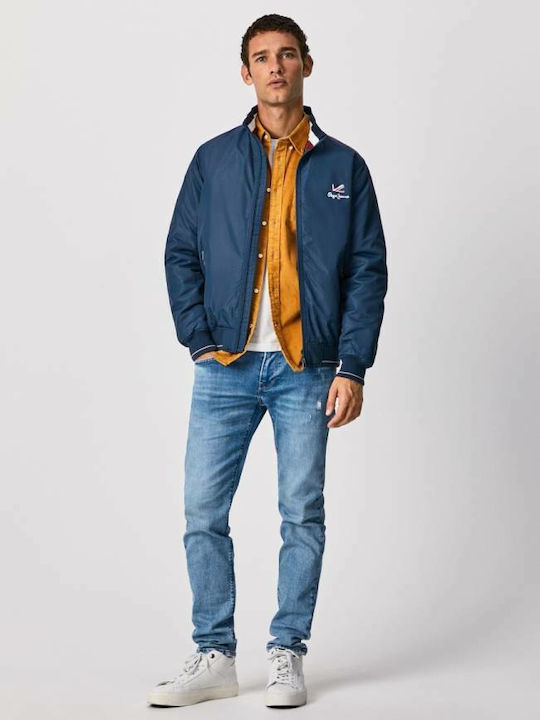 Theodore Jacket Bomber Scout Blue