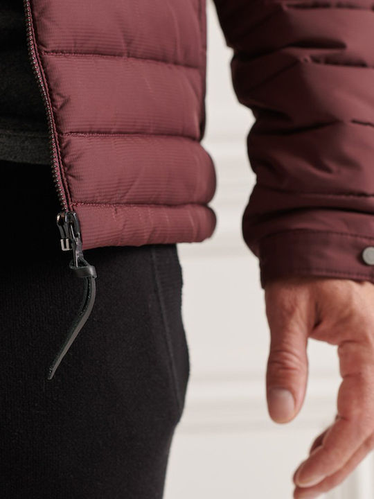 Jachetă Fuji Puffer Burgundy