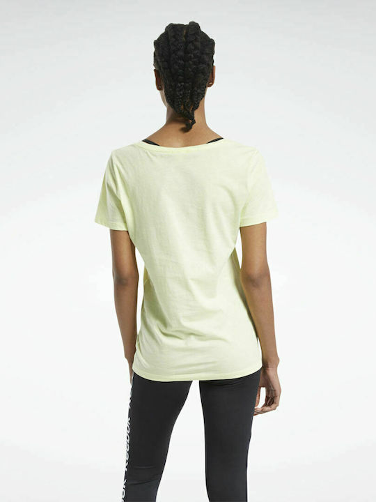 Reebok Training Essentials Graphic Women's Athletic T-shirt Lemon Glow
