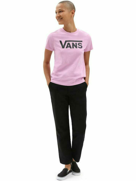 Γυναικείο T-shirt Λιλά με Στάμπα