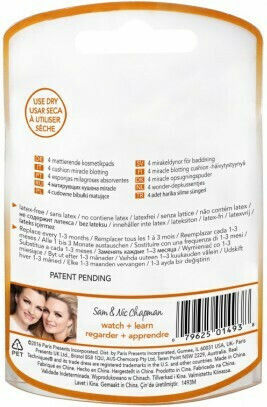 Real Techniques Make Up Brushes & Sponges Set with Makeup Sponges for Foundation Miracle Blotting Cushions 4 Pieces