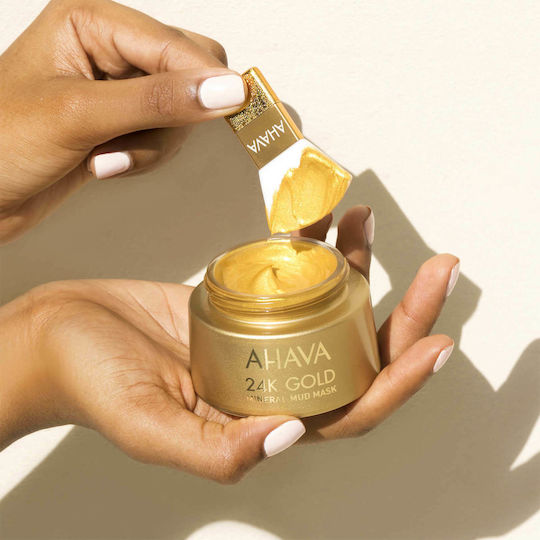 Ahava 24k Gold Mineral Mud Μάσκα Ομορφιάς Προσώπου για Ενυδάτωση 50ml