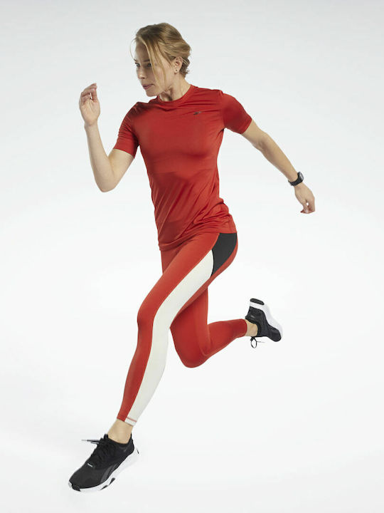 Workout Ready Logo Women's Long Training Legging Red