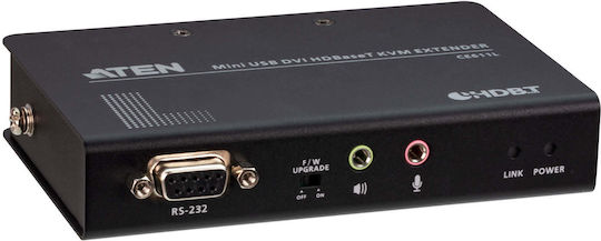 Aten CE611 KVM & Data Switch με Audio / DVI / HDBaseT / USB-B / USB 2.0