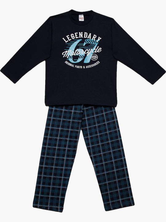 Minerva Pijama pentru copii De iarnă Albastru marin Legendary
