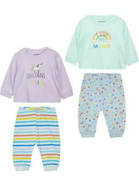 Energiers Kids Nightwear Winter Multicolour Unicorn